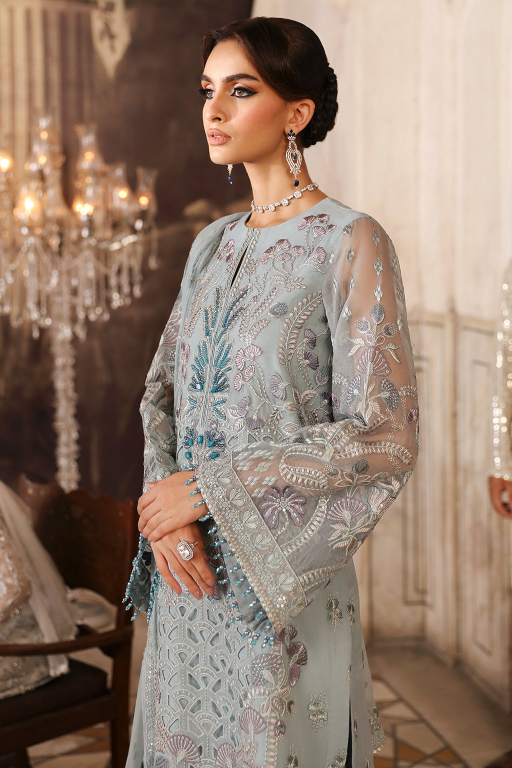 Flossie | Mehak Luxury Formals | FE-807 (A) by Flossie - Designer Dress - Type: Formal - Available at Libayah - 100% Original