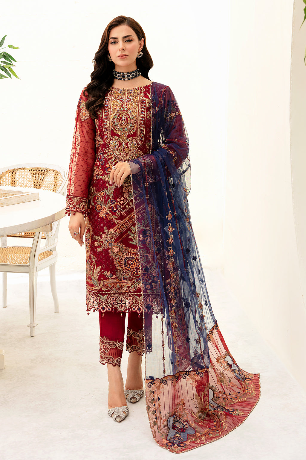 Ramsha | Minhal Organza Collection | M-908 by Ramsha - Designer Dress - Type: Ladies Clothes - Available at Libayah - 100% Original