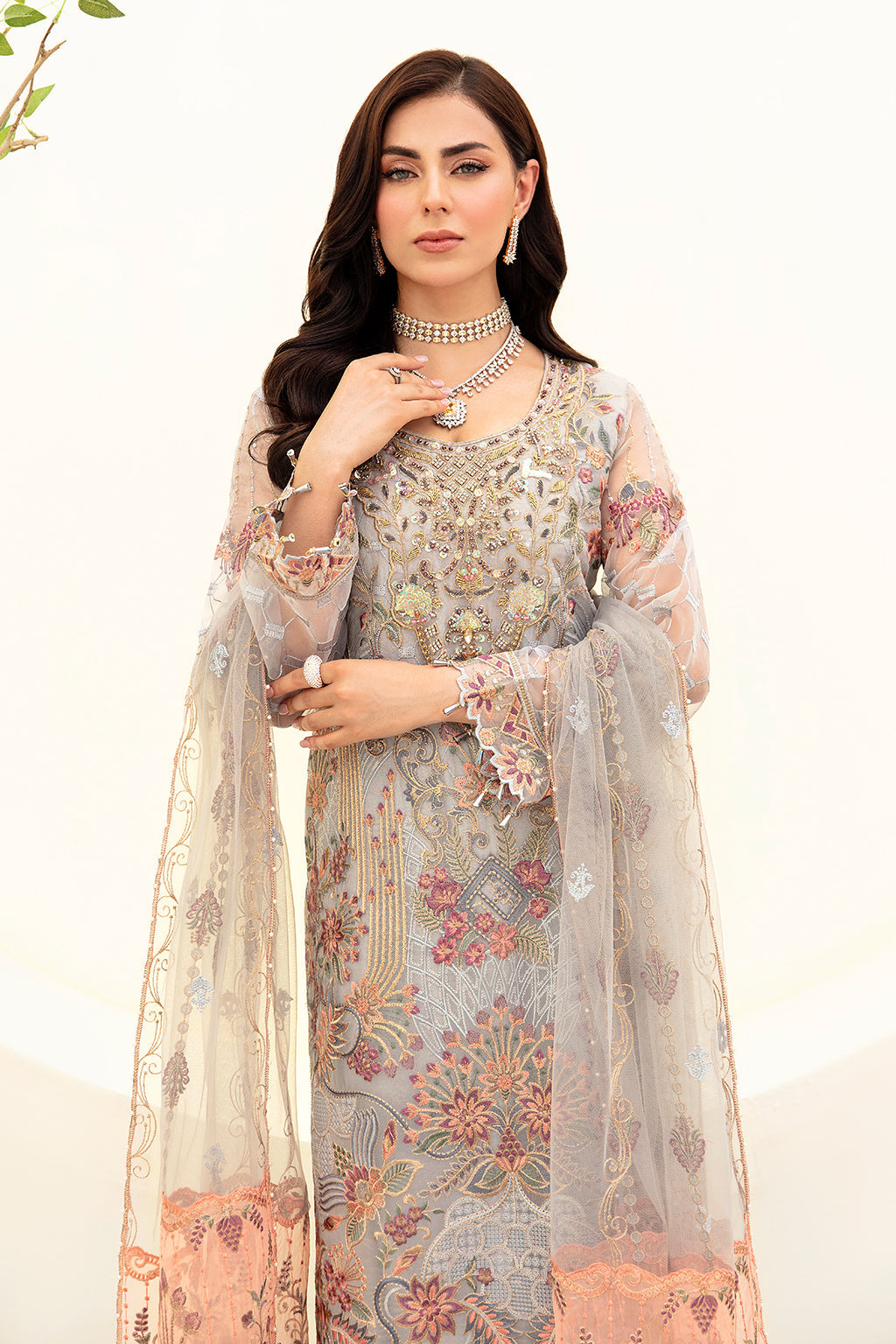 Ramsha | Minhal Organza Collection | M-909 by Ramsha - Designer Dress - Type: Ladies Clothes - Available at Libayah - 100% Original