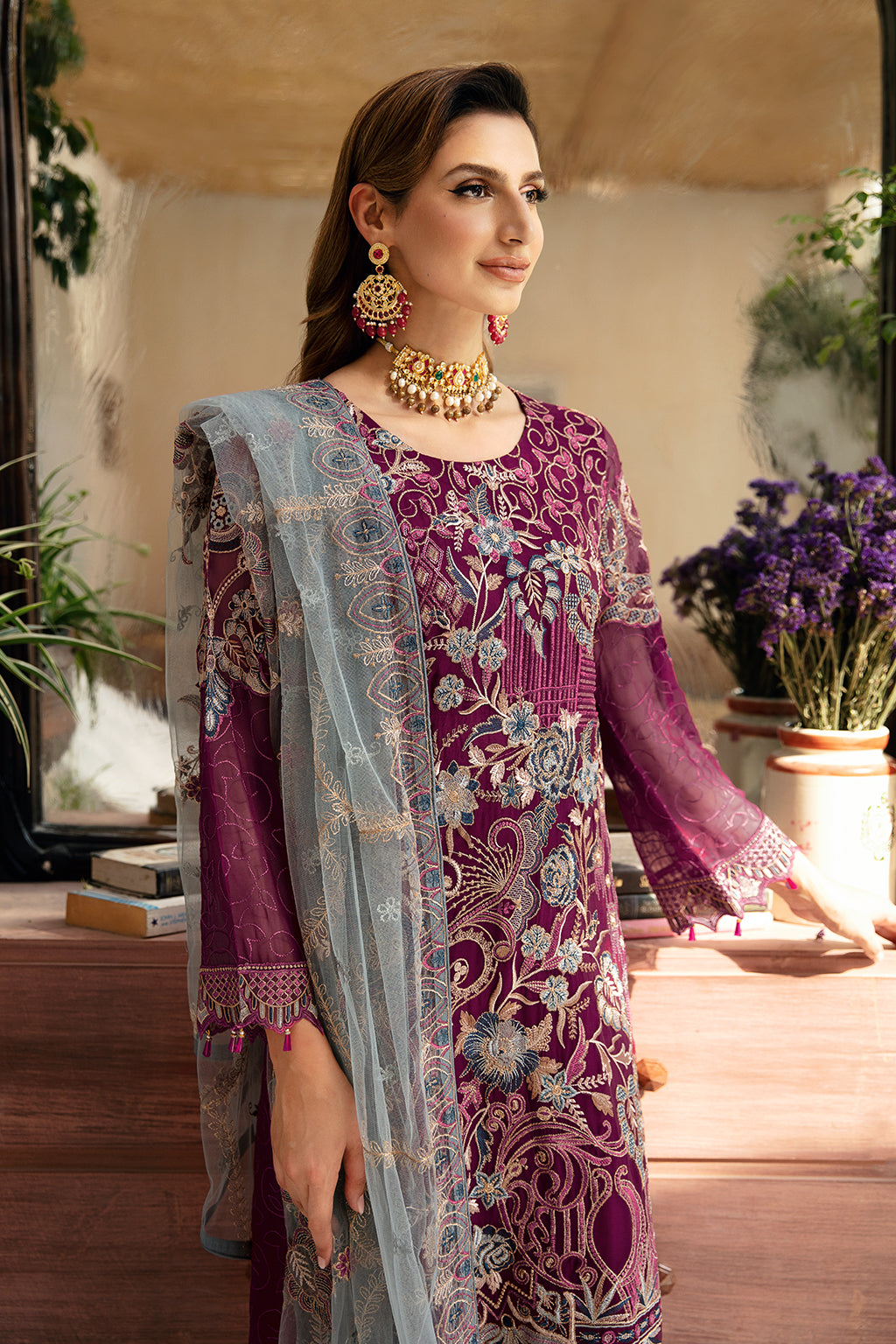 Ramsha | Chevron Chiffon Collection | A-911 by Ramsha - Designer Dress - Type: Ladies Clothes - Available at Libayah - 100% Original