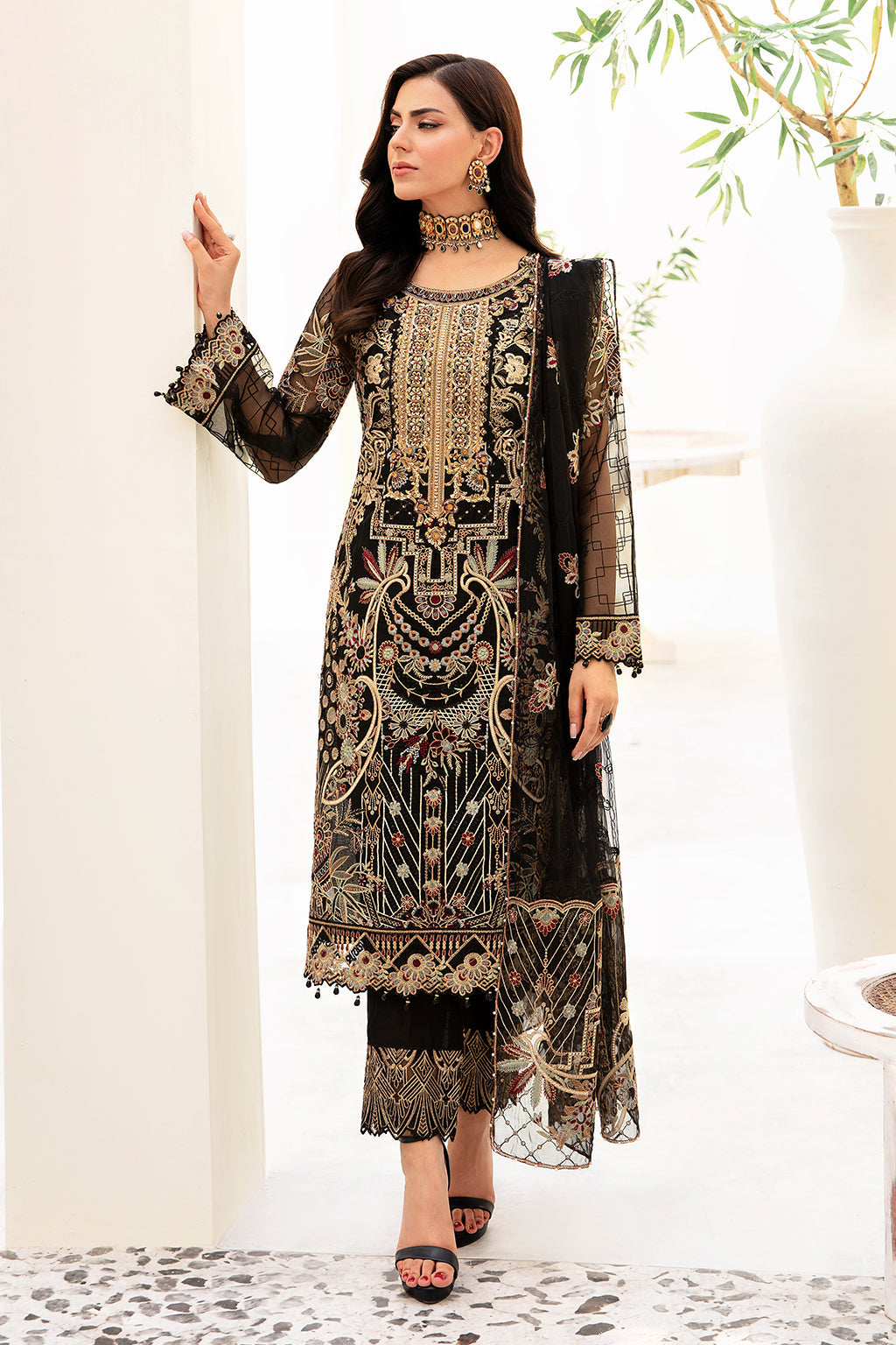 Ramsha | Minhal Organza Collection | M-906 by Ramsha - Designer Dress - Type: Ladies Clothes - Available at Libayah - 100% Original