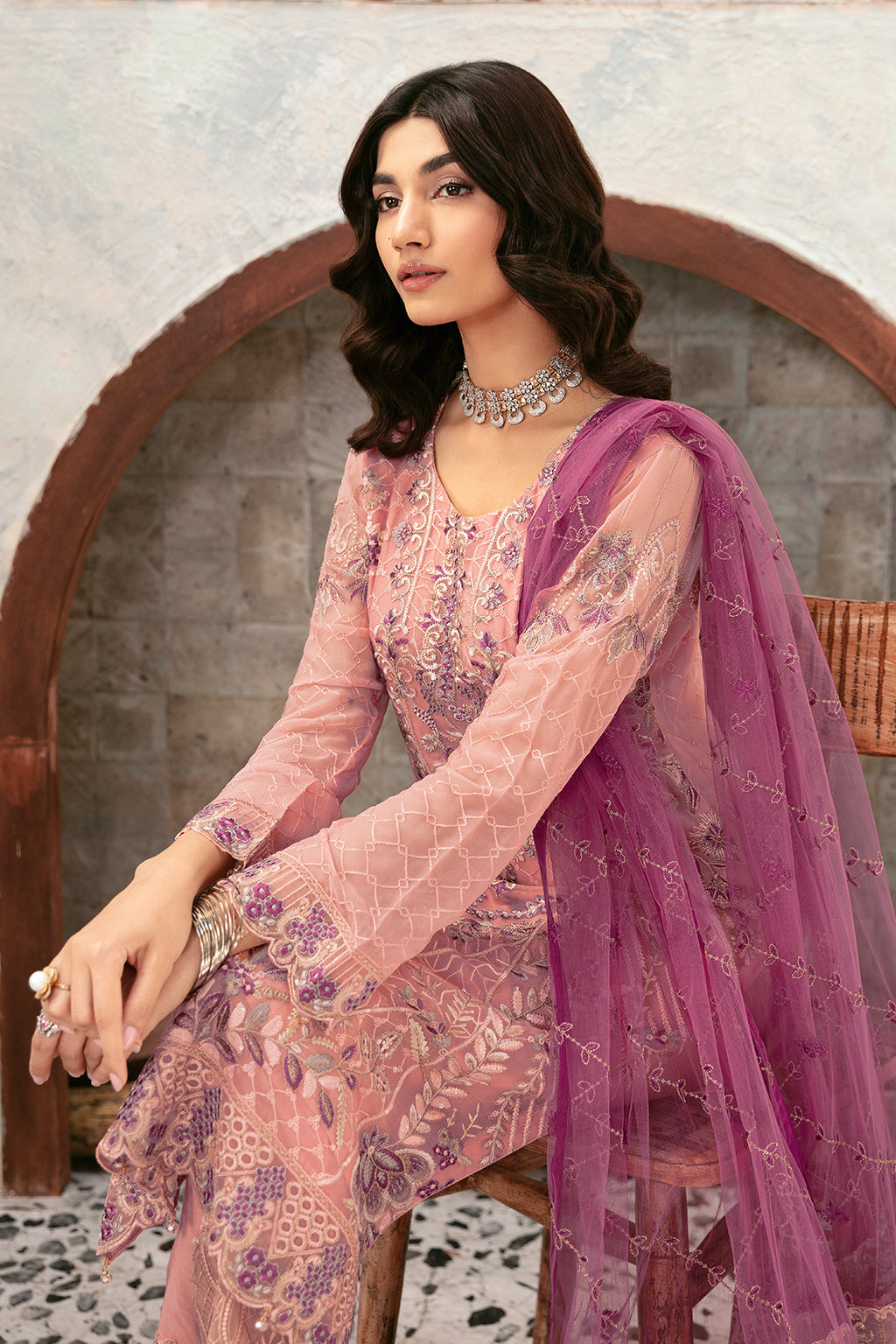 Ramsha | Rangoon Chiffon Collection 24 | D-1201 by Ramsha - Designer Dress - Type: Ladies Clothes - Available at Libayah - 100% Original