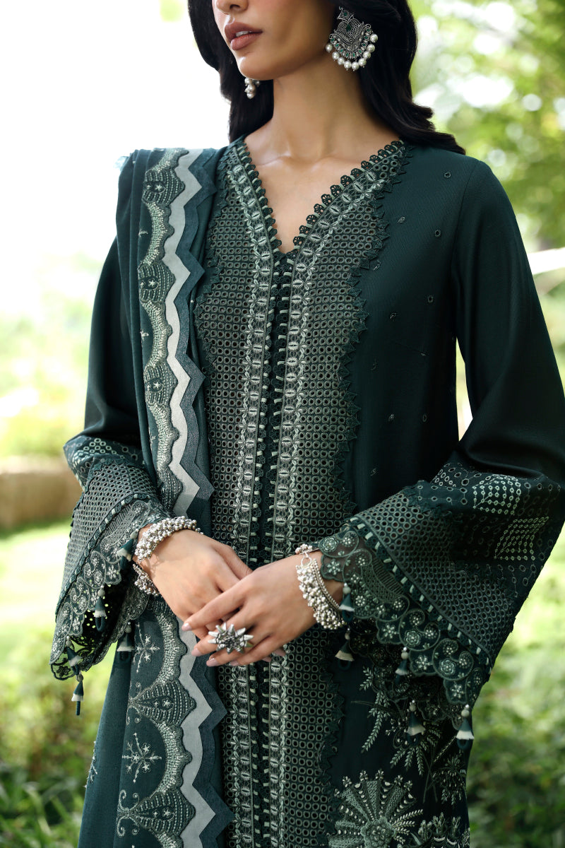Qalamkar | Qlinekari Linen Collection | LM-05 AILIS by Qalamkar - Designer Dress - Type: Luxury - Available at Libayah - 100% Original