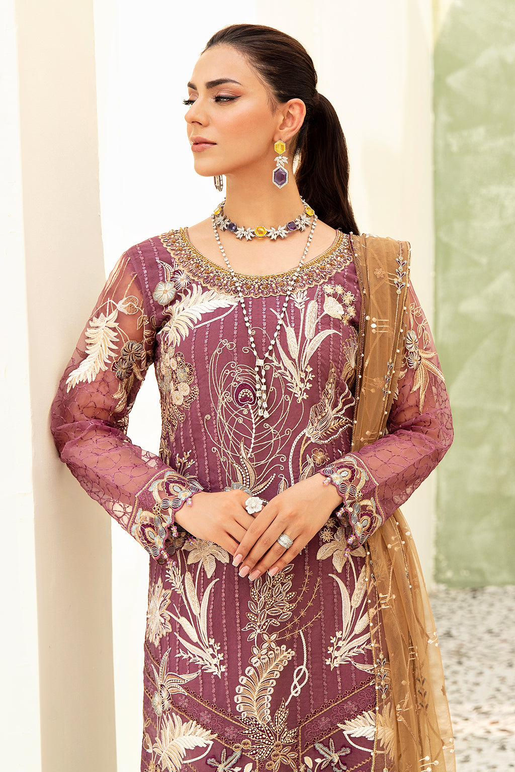 Ramsha | Minhal Organza Collection | M-910 by Ramsha - Designer Dress - Type: Ladies Clothes - Available at Libayah - 100% Original