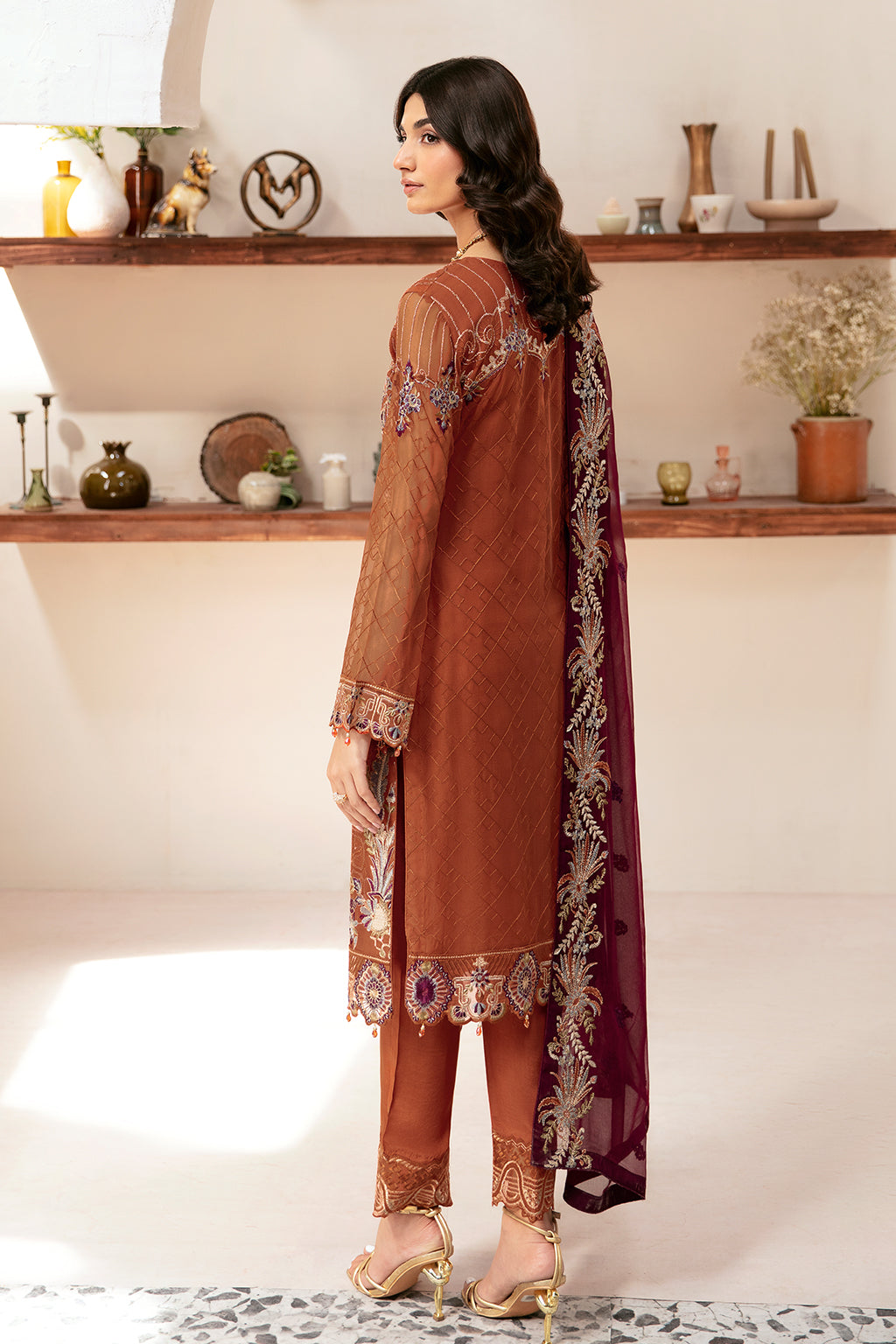 Ramsha | Rangoon Chiffon Collection 24 | D-1209 by Ramsha - Designer Dress - Type: Ladies Clothes - Available at Libayah - 100% Original