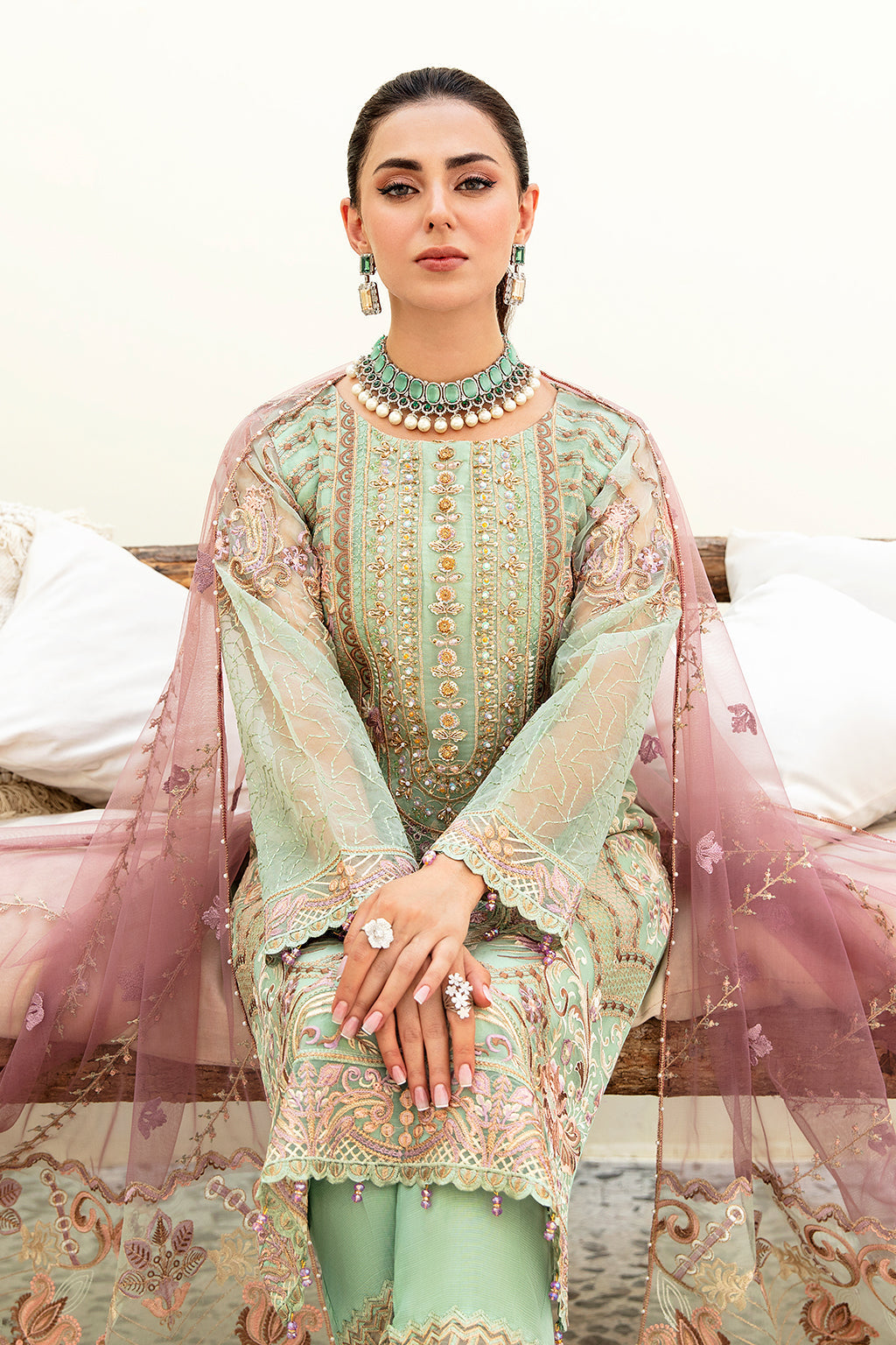Ramsha | Minhal Organza Collection | M-905 by Ramsha - Designer Dress - Type: Ladies Clothes - Available at Libayah - 100% Original