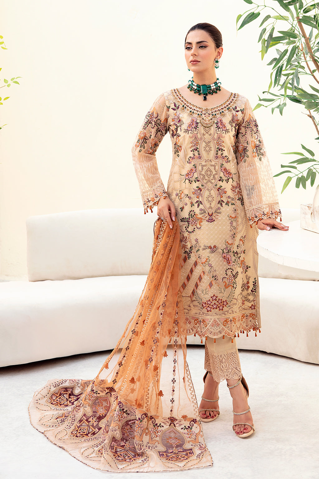 Ramsha | Minhal Organza Collection | M-901 by Ramsha - Designer Dress - Type: Ladies Clothes - Available at Libayah - 100% Original