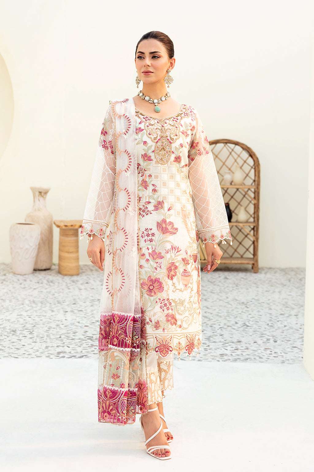 Ramsha | Minhal Organza Collection | M-907 by Ramsha - Designer Dress - Type: Ladies Clothes - Available at Libayah - 100% Original