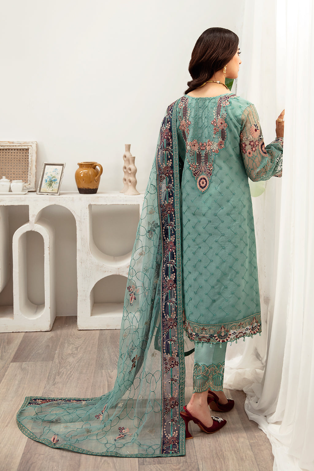 Ramsha | Minhal Organza Collection | M-1001 by Ramsha - Designer Dress - Type: Ladies Clothes - Available at Libayah - 100% Original