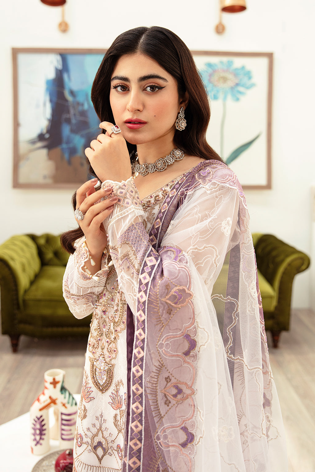 Ramsha | Minhal Organza Collection | M-1002 by Ramsha - Designer Dress - Type: Ladies Clothes - Available at Libayah - 100% Original