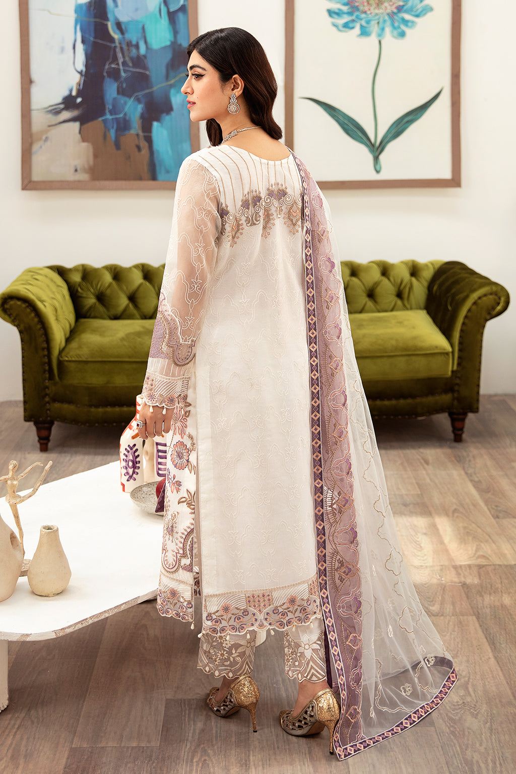 Ramsha | Minhal Organza Collection | M-1002 by Ramsha - Designer Dress - Type: Ladies Clothes - Available at Libayah - 100% Original