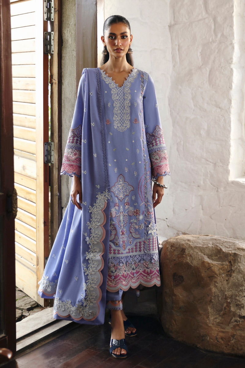 Qalamkar | Qlinekari Linen Collection | LM-09 LORNA by Qalamkar - Designer Dress - Type: Luxury - Available at Libayah - 100% Original