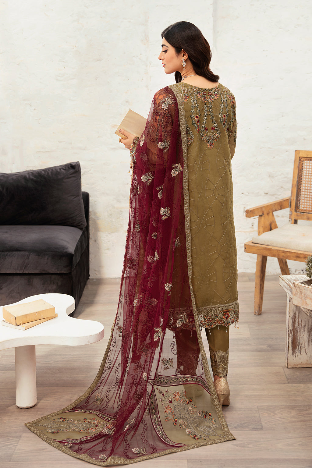 Ramsha | Minhal Organza Collection | M-1010 by Ramsha - Designer Dress - Type: Ladies Clothes - Available at Libayah - 100% Original