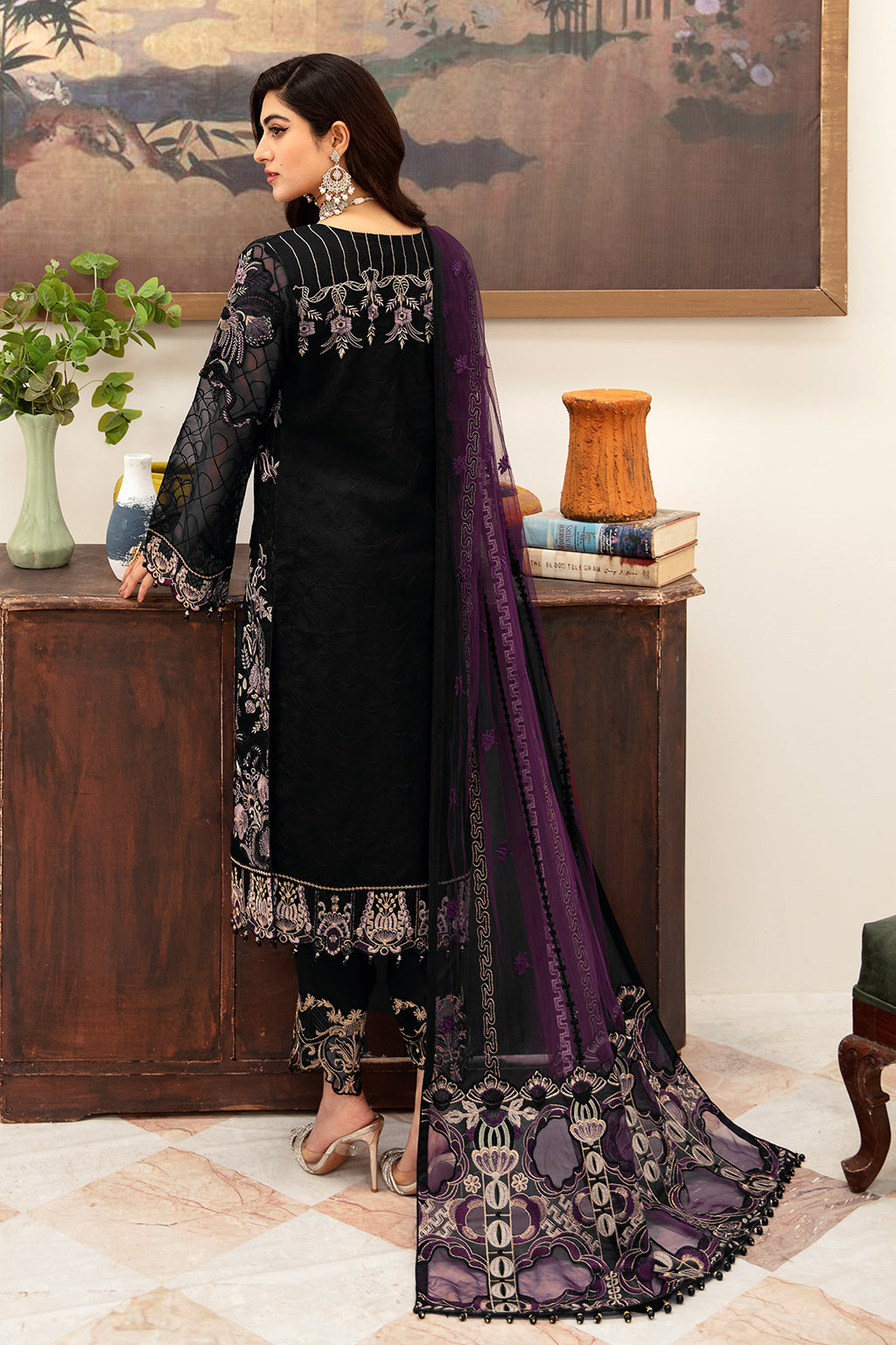 Ramsha | Minhal Organza Collection | M-1006 by Ramsha - Designer Dress - Type: Ladies Clothes - Available at Libayah - 100% Original