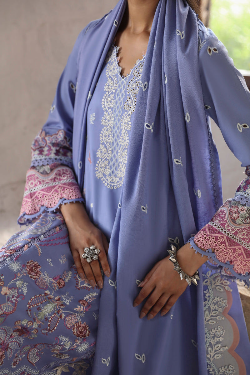 Qalamkar | Qlinekari Linen Collection | LM-09 LORNA by Qalamkar - Designer Dress - Type: Luxury - Available at Libayah - 100% Original