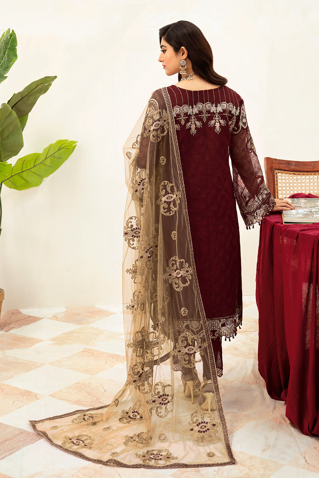 Ramsha | Minhal Organza Collection | M-1003 by Ramsha - Designer Dress - Type: Ladies Clothes - Available at Libayah - 100% Original