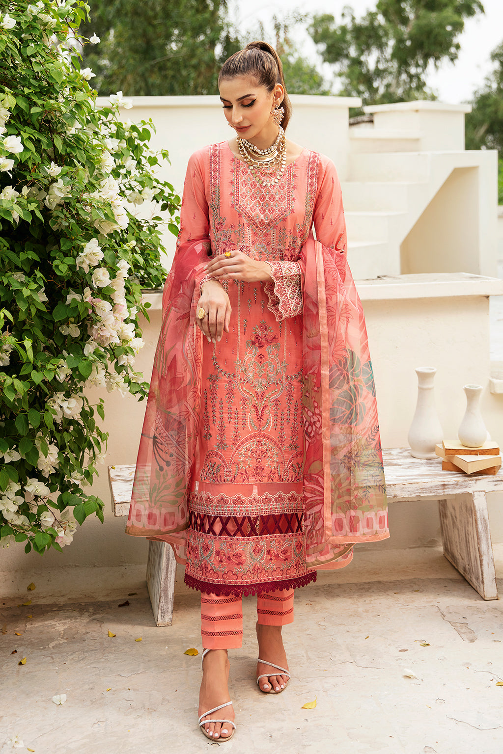 Ramsha | Luxury Lawn 24 | Y-807 by Ramsha - Designer Dress - Type: Ladies Clothes - Available at Libayah - 100% Original