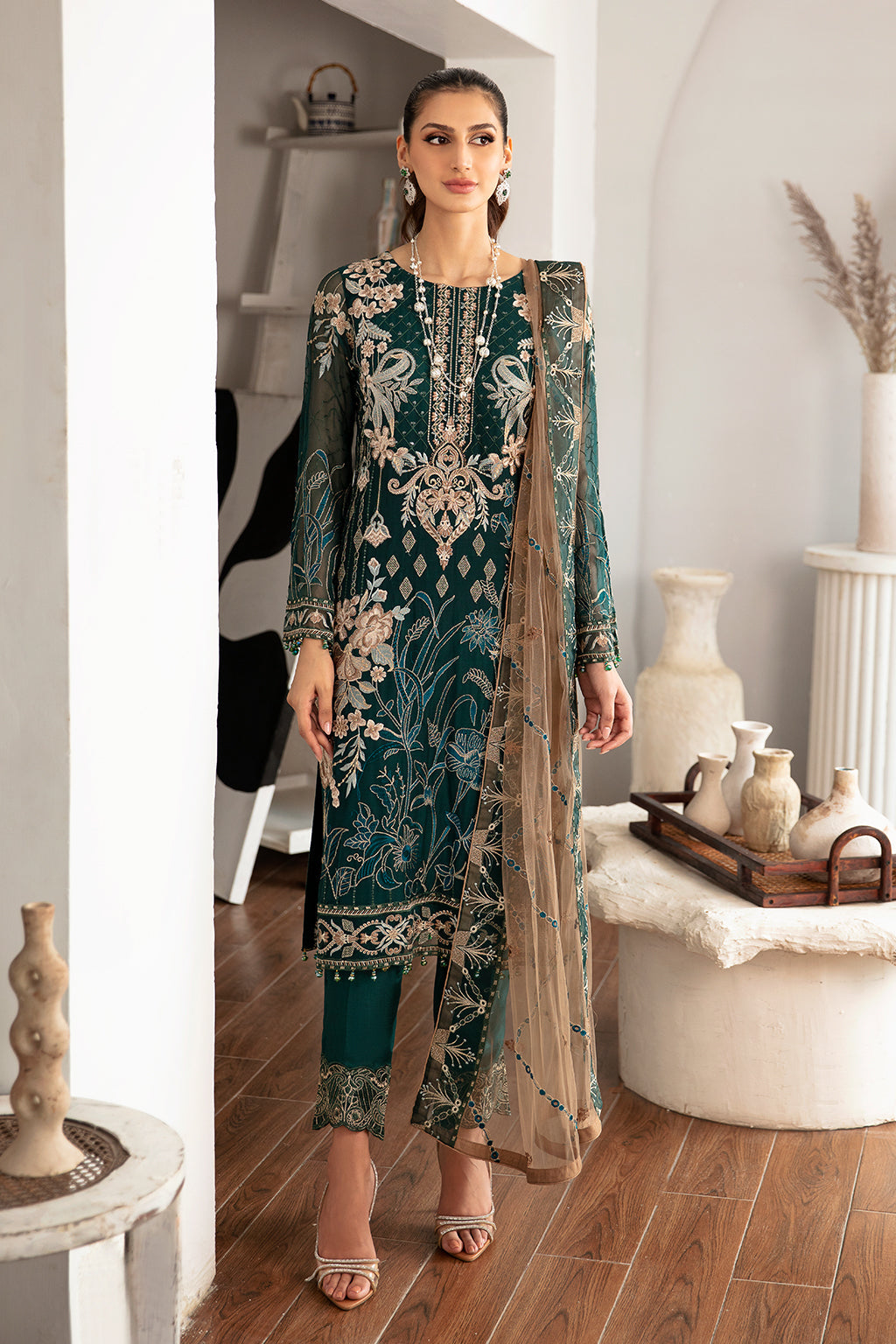 Ramsha | Rangoon Chiffon Collection 24 |D-1101 by Ramsha - Designer Dress - Type: Ladies Clothes - Available at Libayah - 100% Original