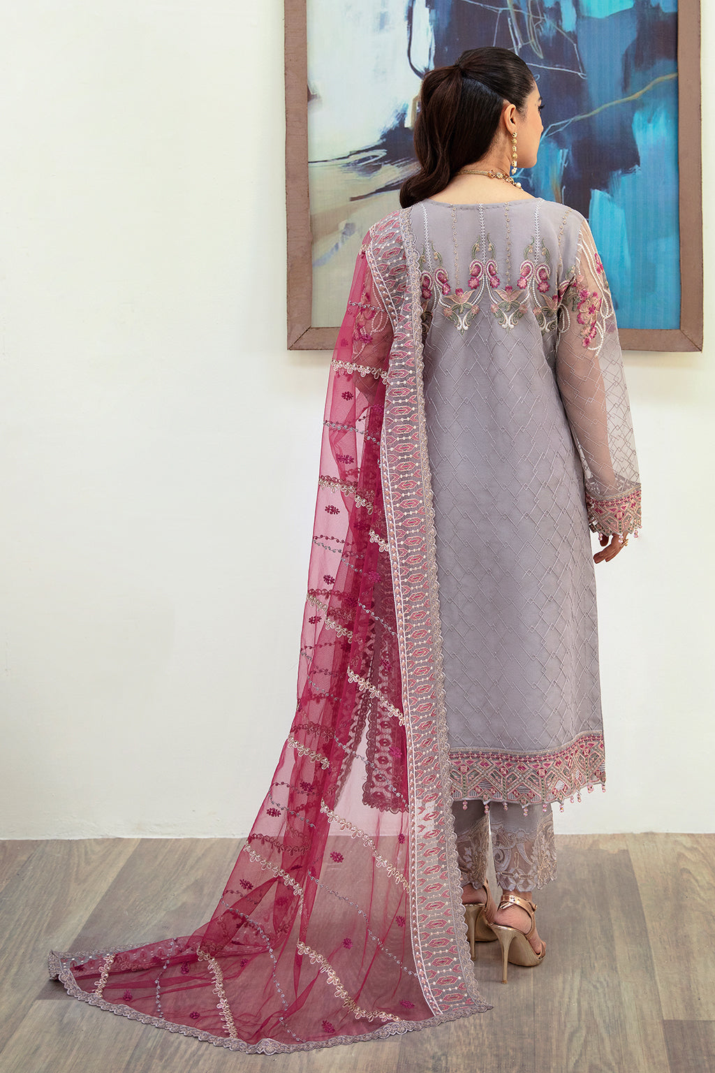 Ramsha | Minhal Organza Collection | M-1008 by Ramsha - Designer Dress - Type: Ladies Clothes - Available at Libayah - 100% Original