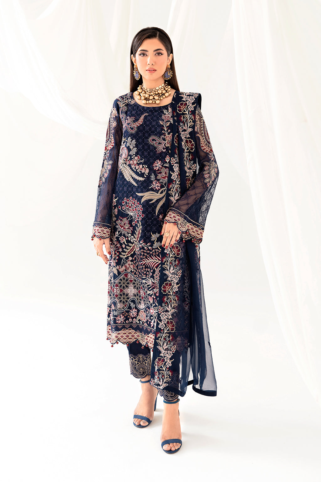 Ramsha | Rangoon Chiffon Collection 24 | D-1011 by Ramsha - Designer Dress - Type: Ladies Clothes - Available at Libayah - 100% Original