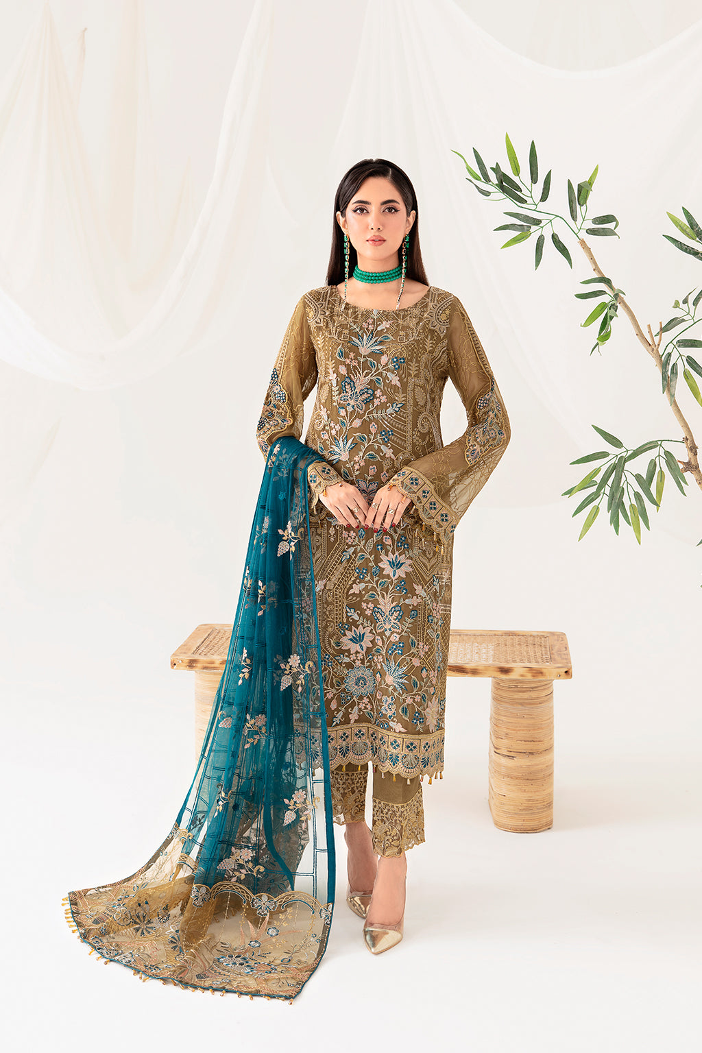 Ramsha | Rangoon Chiffon Collection 24 | D-1012 by Ramsha - Designer Dress - Type: Ladies Clothes - Available at Libayah - 100% Original