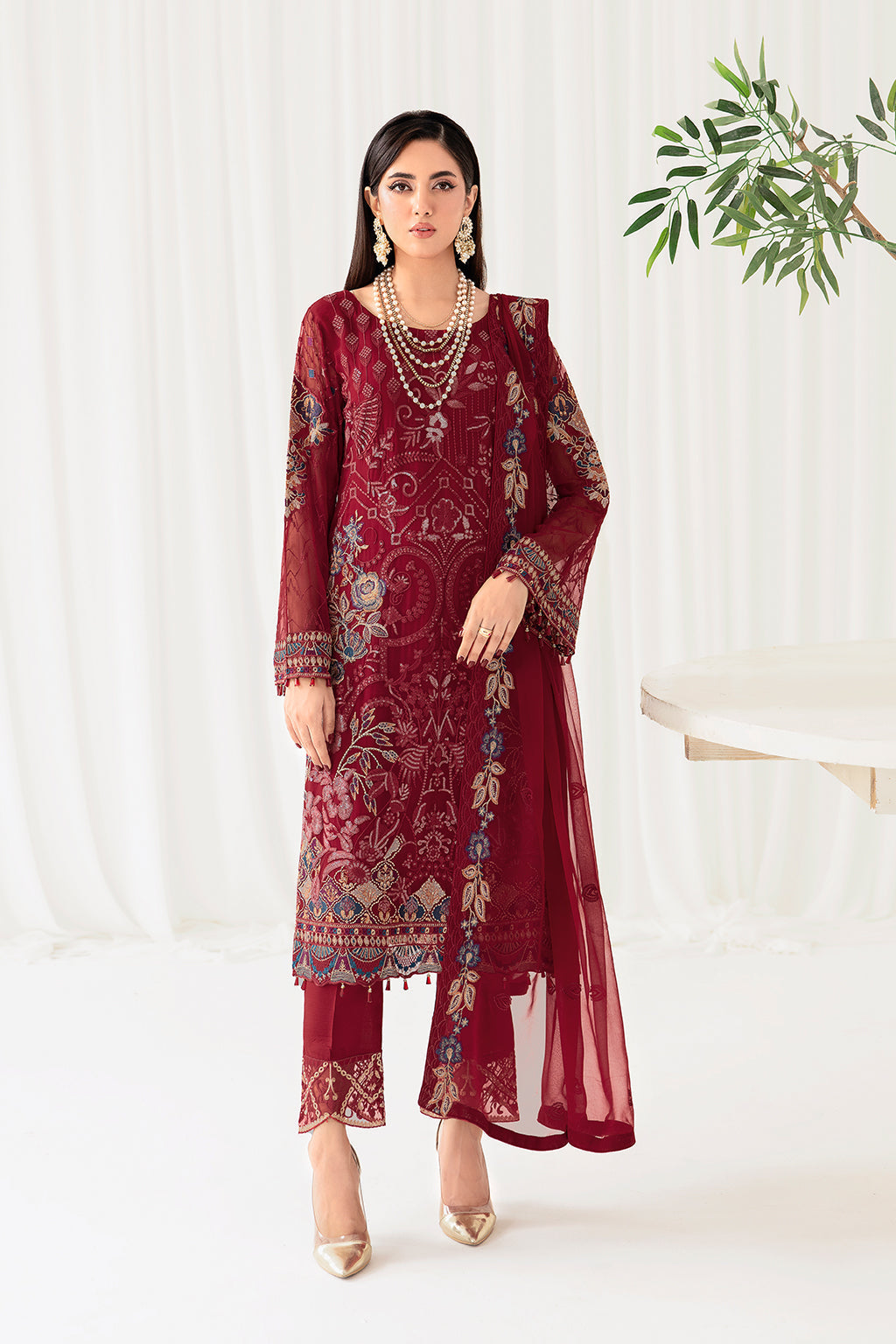 Ramsha | Rangoon Chiffon Collection 24 | D-1004 by Ramsha - Designer Dress - Type: Ladies Clothes - Available at Libayah - 100% Original