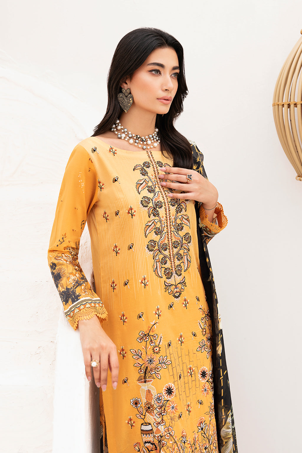 Ramsha | Mashaal Luxury Lawn | L-1111 by Ramsha - Designer Dress - Type: Ladies Clothes - Available at Libayah - 100% Original