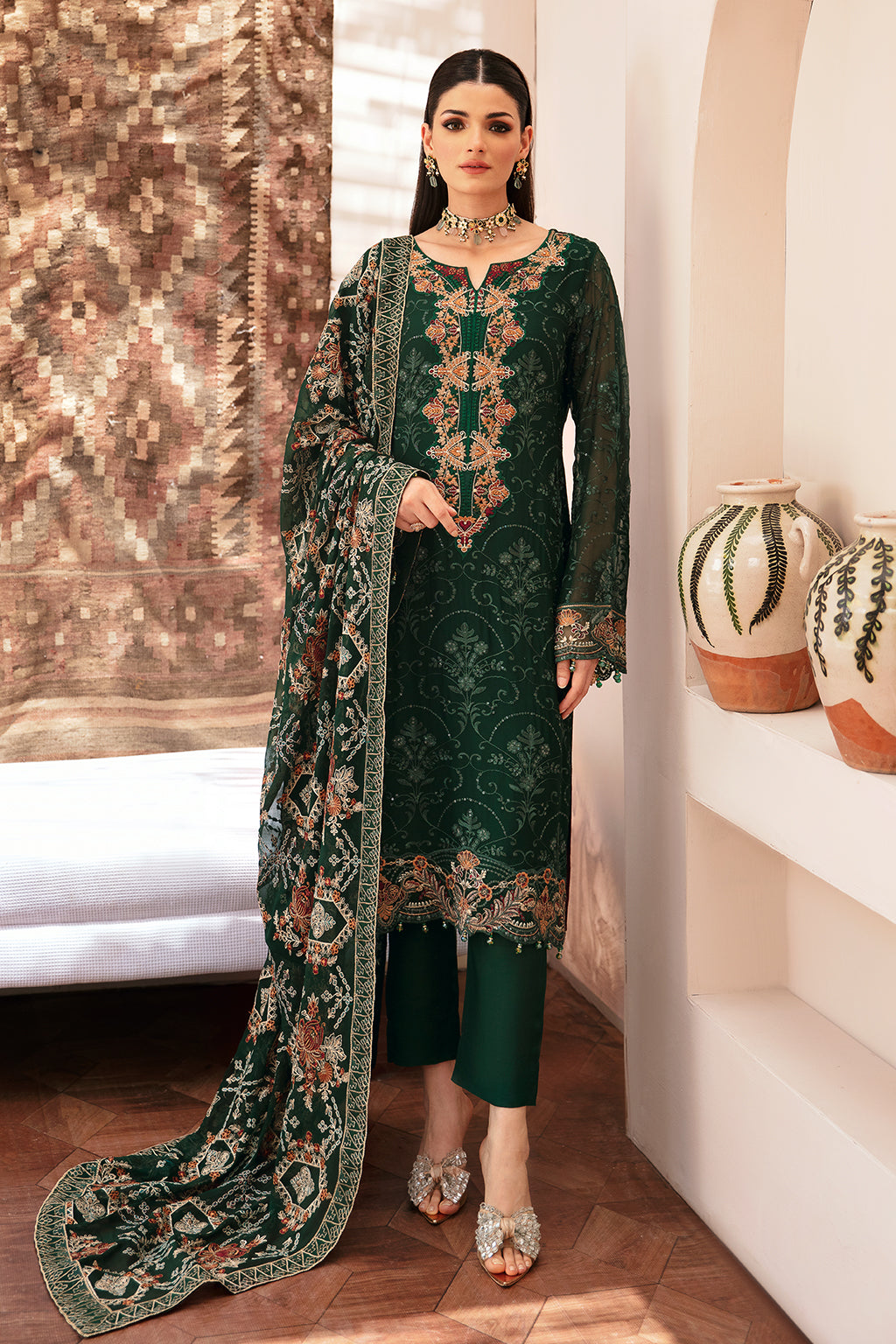 Ramsha | Weightless Chiffon 24 | K-207 by Ramsha - Designer Dress - Type: Ladies Clothes - Available at Libayah - 100% Original