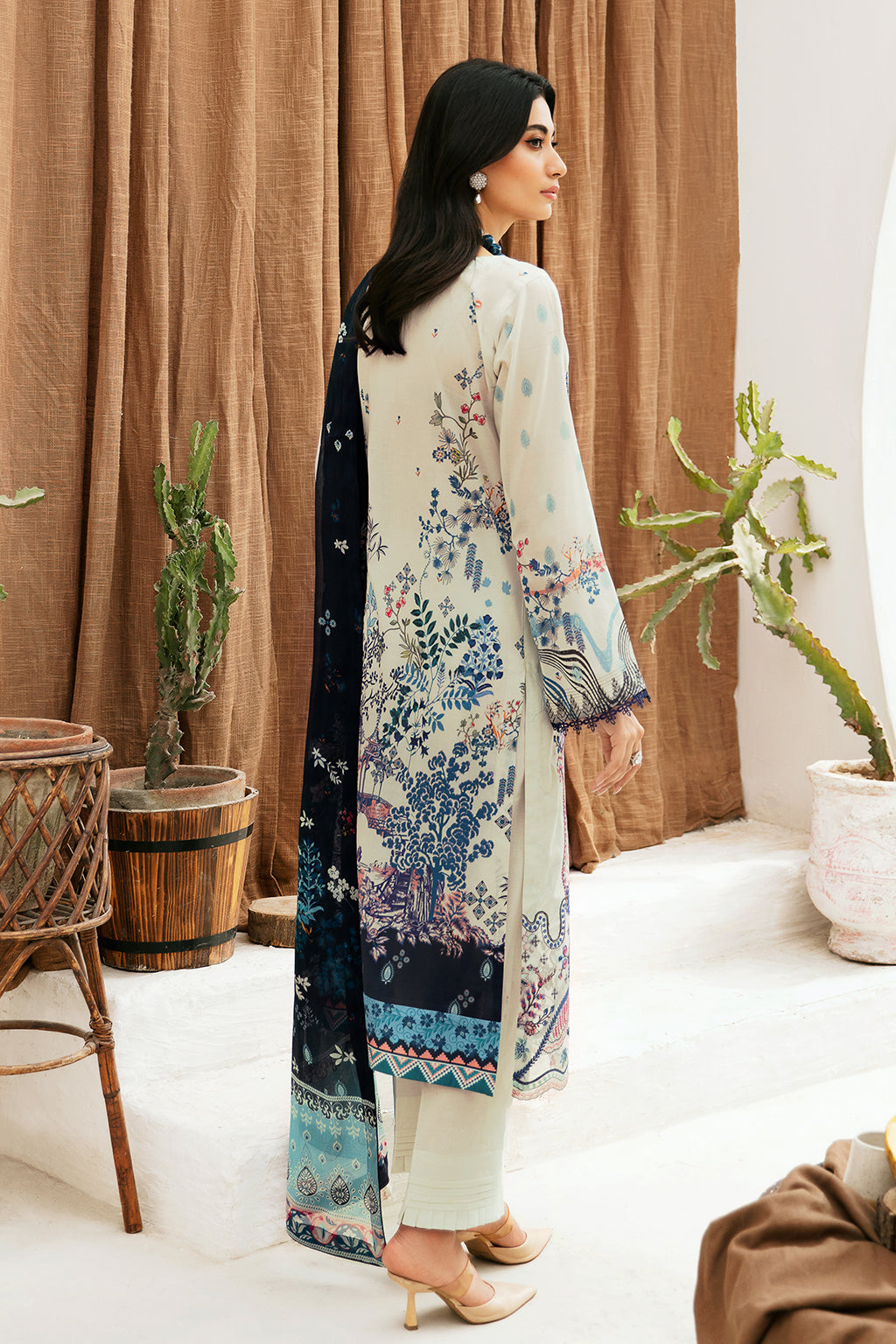 Ramsha | Mashaal Luxury Lawn | L-1107 by Ramsha - Designer Dress - Type: Ladies Clothes - Available at Libayah - 100% Original