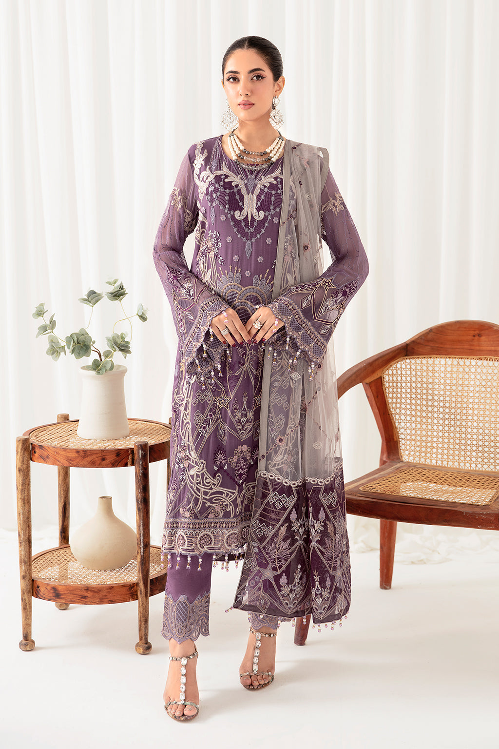 Ramsha | Rangoon Chiffon Collection 24 | D-1002 by Ramsha - Designer Dress - Type: Ladies Clothes - Available at Libayah - 100% Original