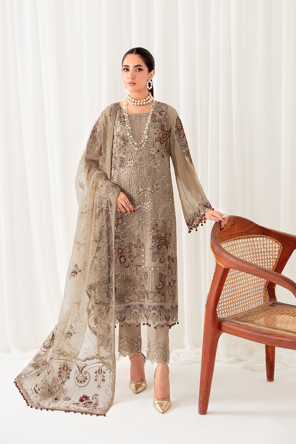 Ramsha | Rangoon Chiffon Collection 24 | D-1009 by Ramsha - Designer Dress - Type: Ladies Clothes - Available at Libayah - 100% Original