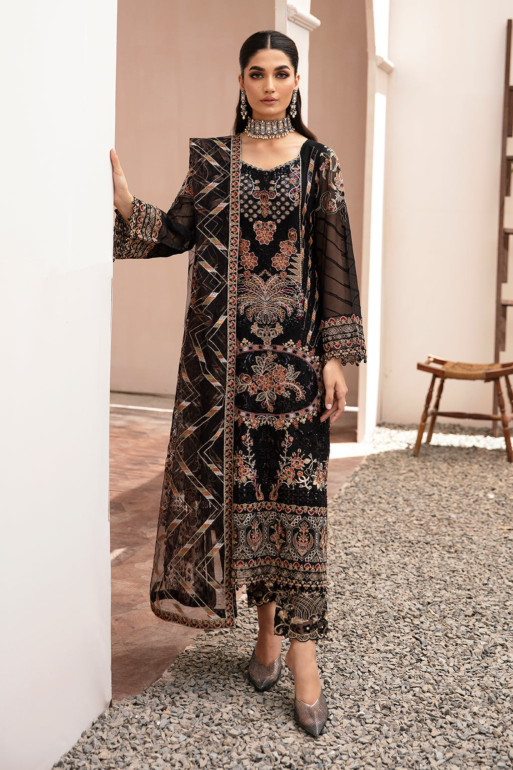 Ramsha | Weightless Chiffon 24 | K-205 by Ramsha - Designer Dress - Type: Ladies Clothes - Available at Libayah - 100% Original