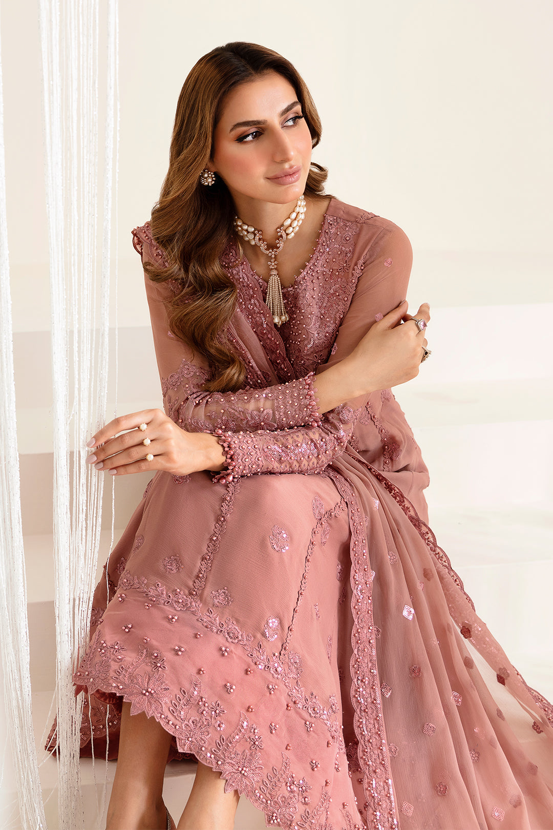 Alizeh | Reena Wedding Edits | AF-HM-4016-CRIMSON by Alizeh - Designer Dress - Type: Ladies Clothes - Available at Libayah - 100% Original