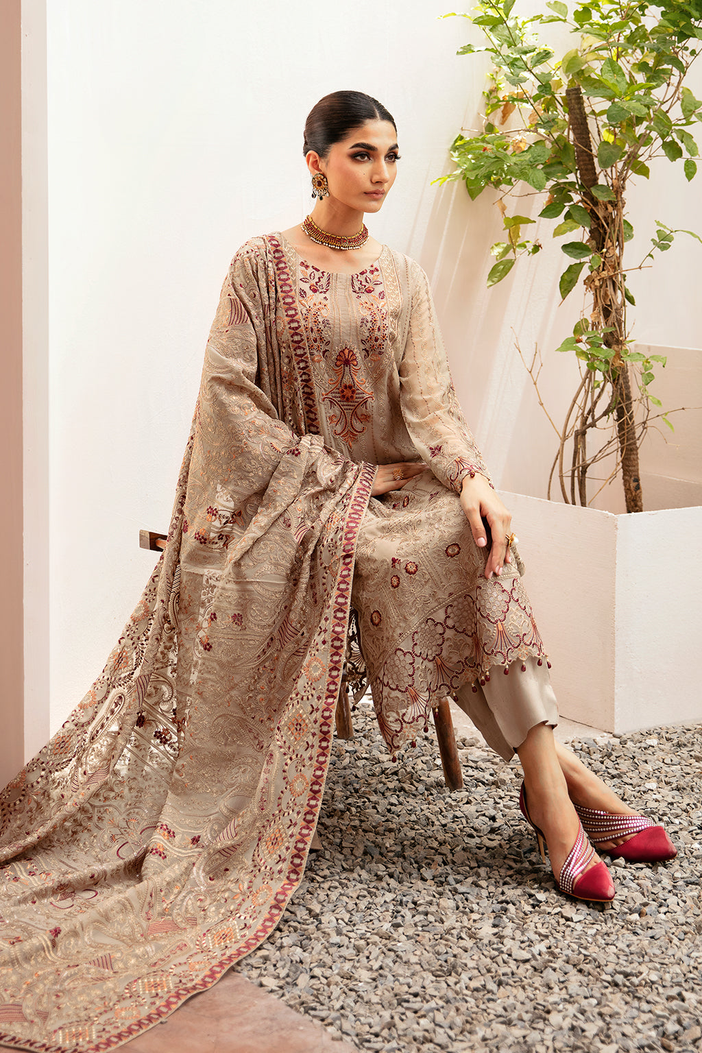 Ramsha | Weightless Chiffon 24 | K-206 by Ramsha - Designer Dress - Type: Ladies Clothes - Available at Libayah - 100% Original