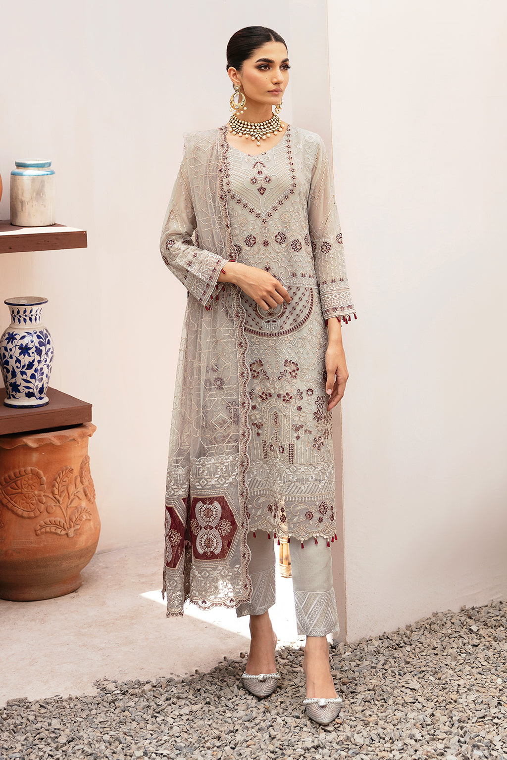 Ramsha | Weightless Chiffon 24 | K-208 by Ramsha - Designer Dress - Type: Ladies Clothes - Available at Libayah - 100% Original