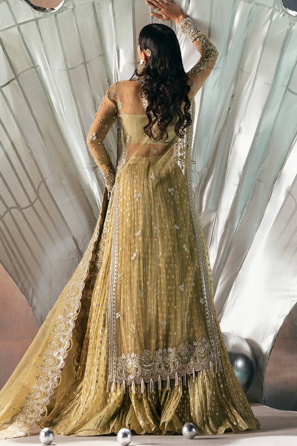 Afrozeh | Wild Flower Bloom Luxury Formals | Adelle by Afrozeh - Designer Dress  - Type : Ladies Clothes - Available at Libayah - 100% Original 