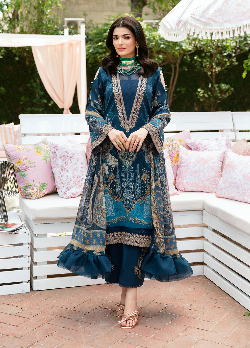 Gulaal | Summer Glow Lawn 24 | SYLVIYA (GL-L-24V3-01) by Gulaal - Designer Dress - Type: Ladies Clothes - Available at Libayah - 100% Original