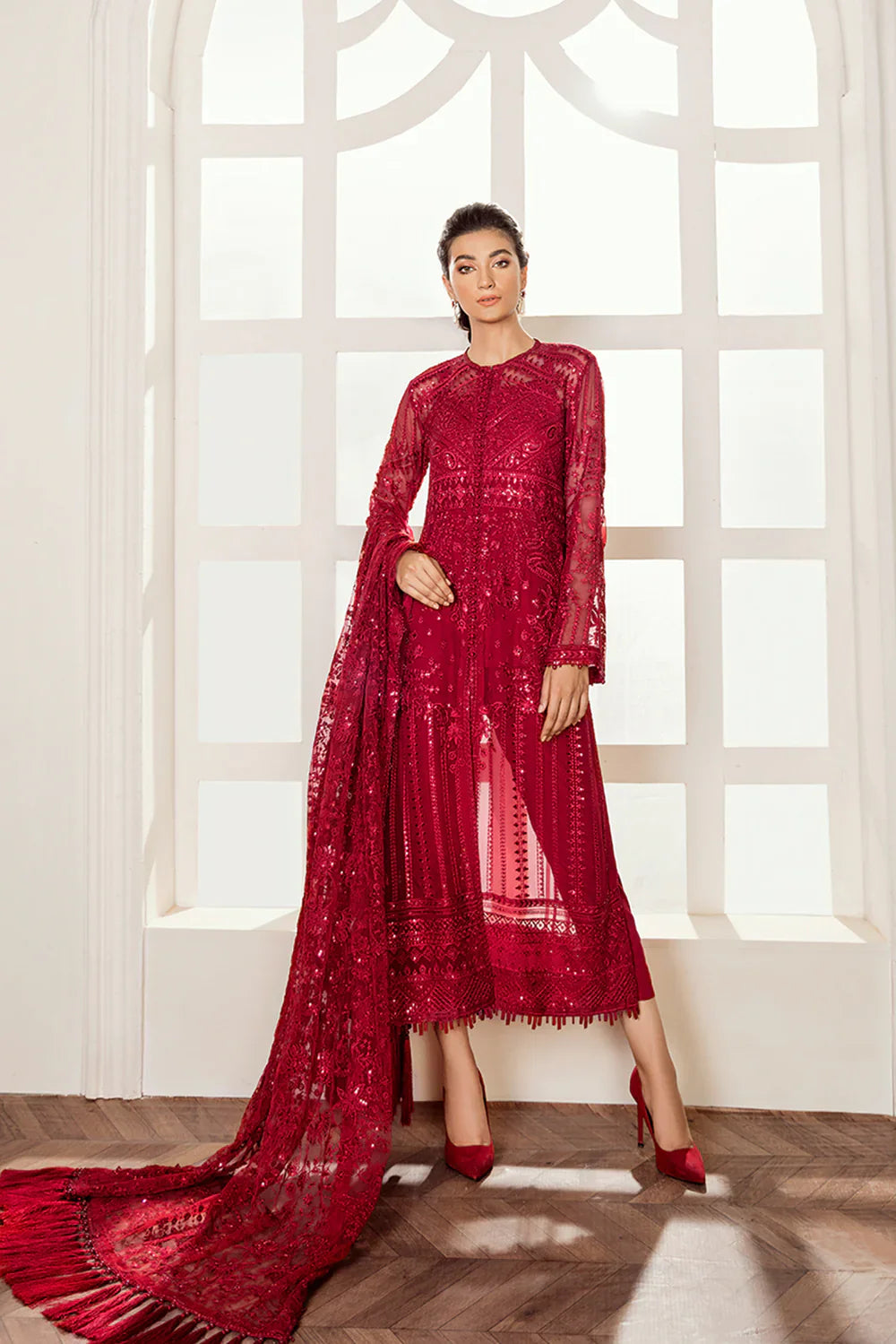 Baroque | Formals Collection | UF-37 by Baroque - Designer Dress - Type: Ladies Clothes - Available at Libayah - 100% Original