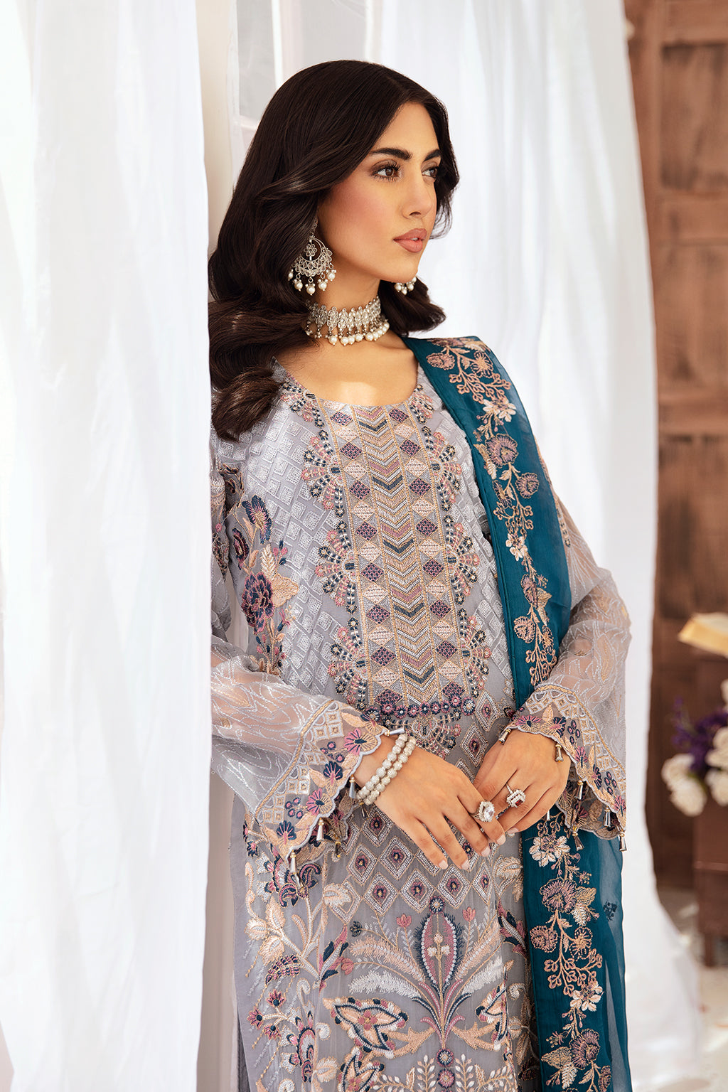 Ramsha | Weightless Chiffon 24 | F-2609 by Ramsha - Designer Dress - Type: Ladies Clothes - Available at Libayah - 100% Original