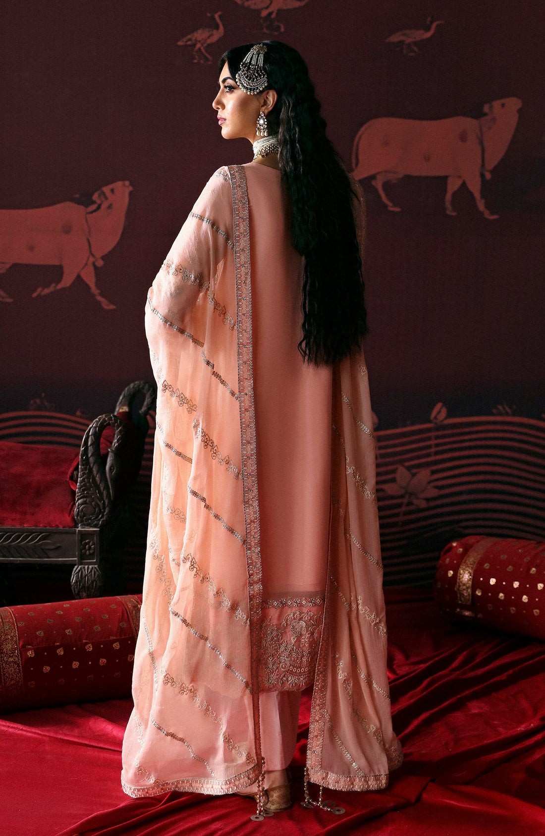 Emaan Adeel | Devdas Formals | NISHA by Emaan Adeel - Designer Dress - Type: Ladies Clothes - Available at Libayah - 100% Original