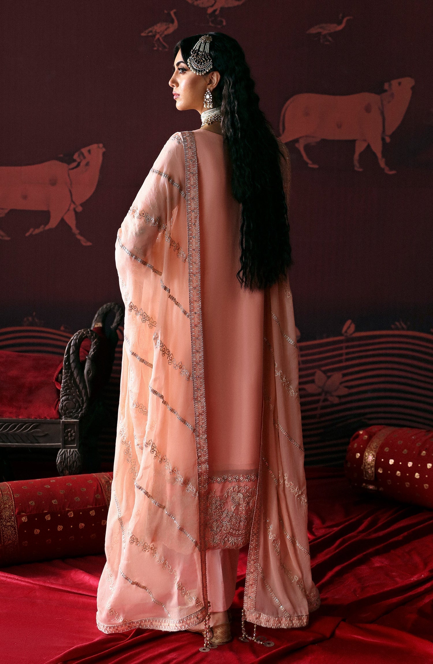 Emaan Adeel | Devdas Formals | NISHA by Emaan Adeel - Designer Dress - Type: Ladies Clothes - Available at Libayah - 100% Original
