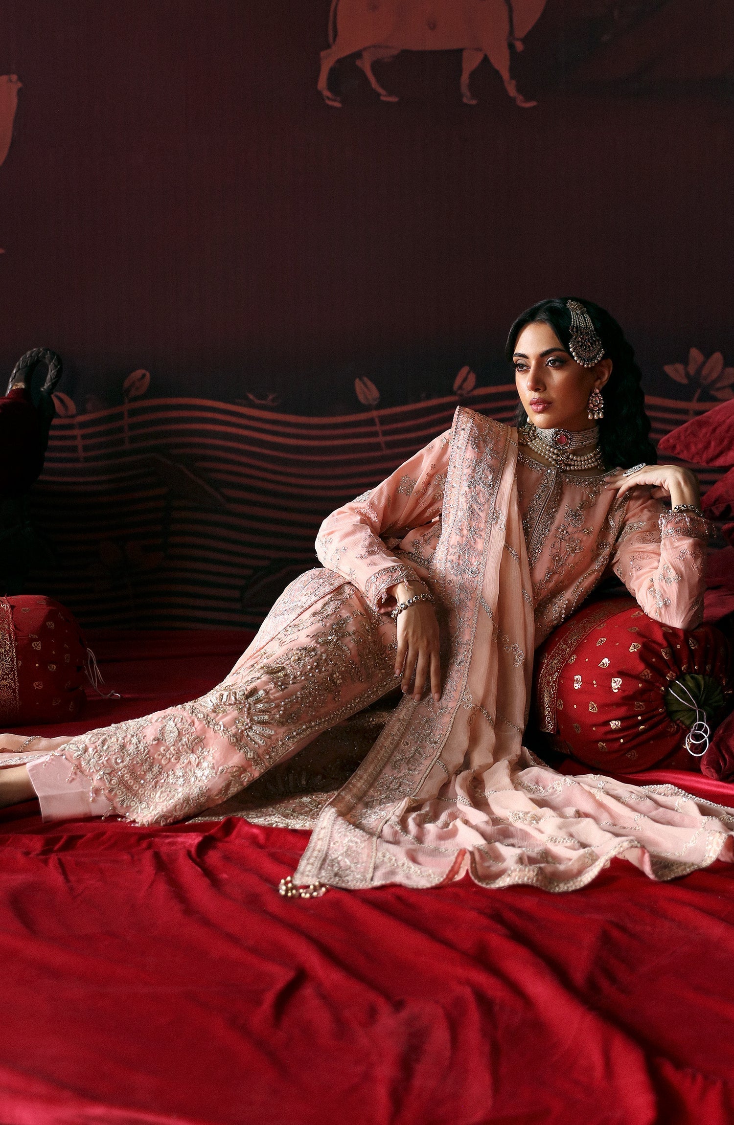 Emaan Adeel | Devdas Formals | NISHA by Emaan Adeel - Designer Dress - Type: Ladies Clothes - Available at Libayah - 100% Original