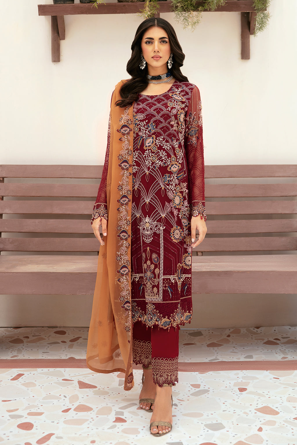 Ramsha | Weightless Chiffon 24 | F-2612 by Ramsha - Designer Dress - Type: Ladies Clothes - Available at Libayah - 100% Original