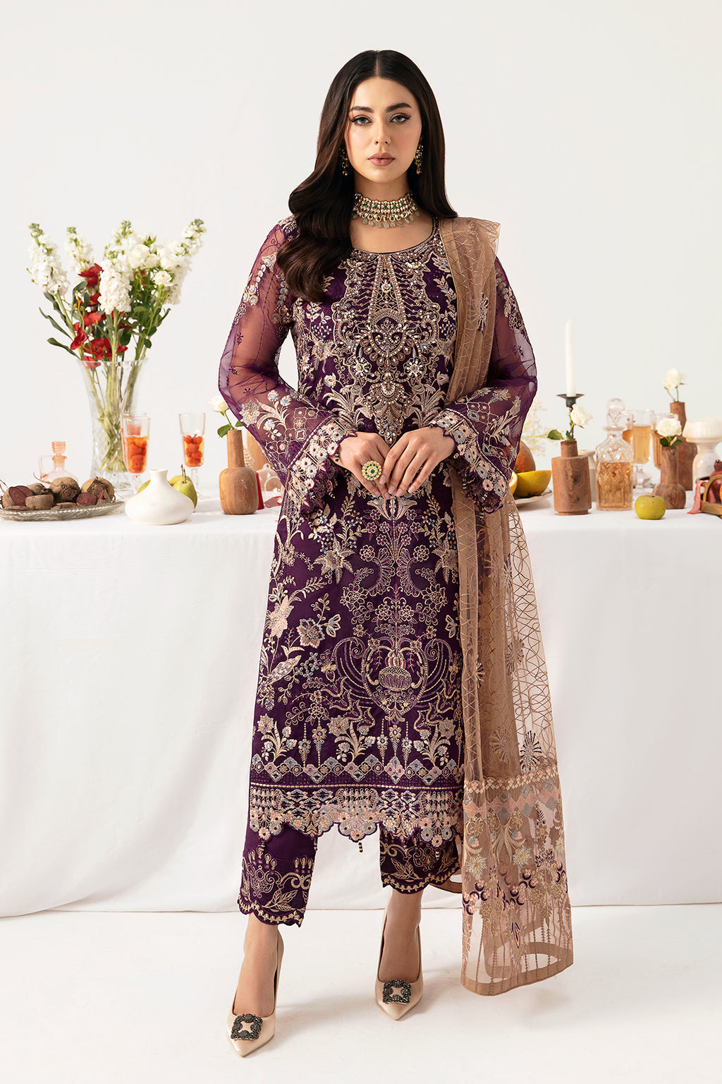 Ramsha | Minhal Organza Collection | M-1109 by Ramsha - Designer Dress - Type: Ladies Clothes - Available at Libayah - 100% Original