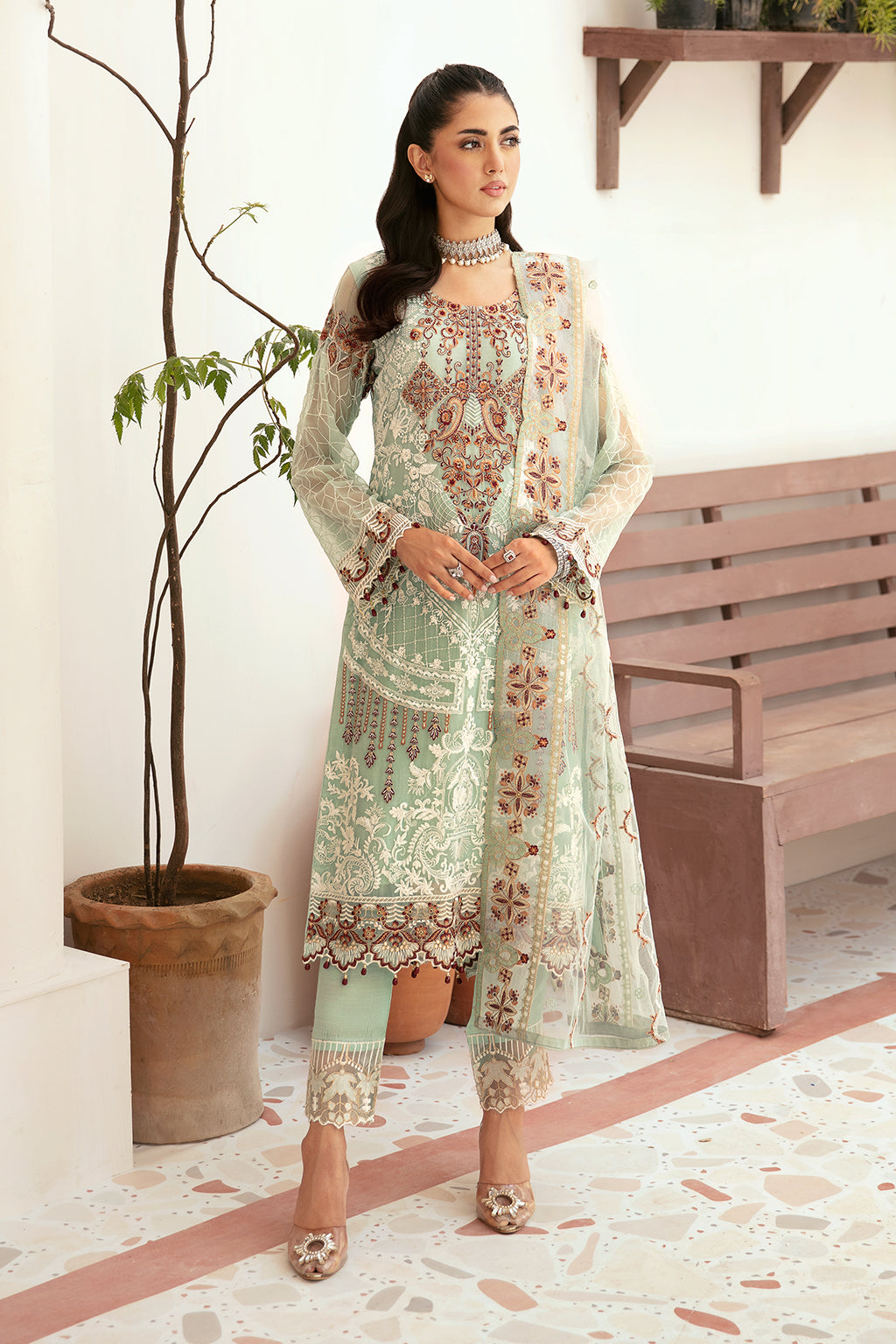 Ramsha | Weightless Chiffon 24 | F-2607 by Ramsha - Designer Dress - Type: Ladies Clothes - Available at Libayah - 100% Original
