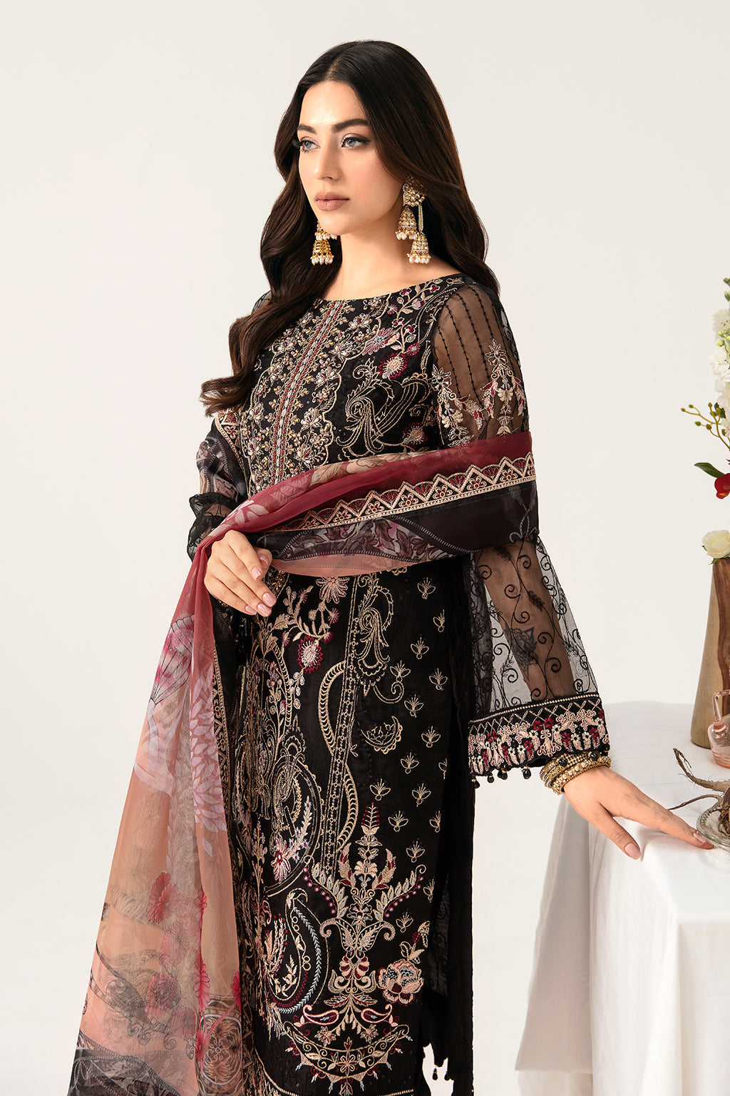 Ramsha | Minhal Organza Collection | M-1105 by Ramsha - Designer Dress - Type: Ladies Clothes - Available at Libayah - 100% Original