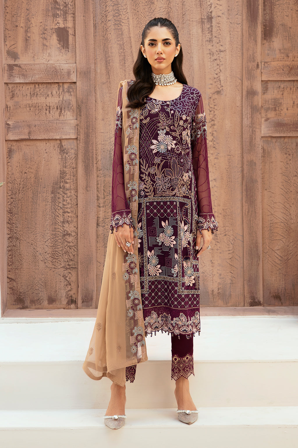 Ramsha | Weightless Chiffon 24 | F-2608 by Ramsha - Designer Dress - Type: Ladies Clothes - Available at Libayah - 100% Original