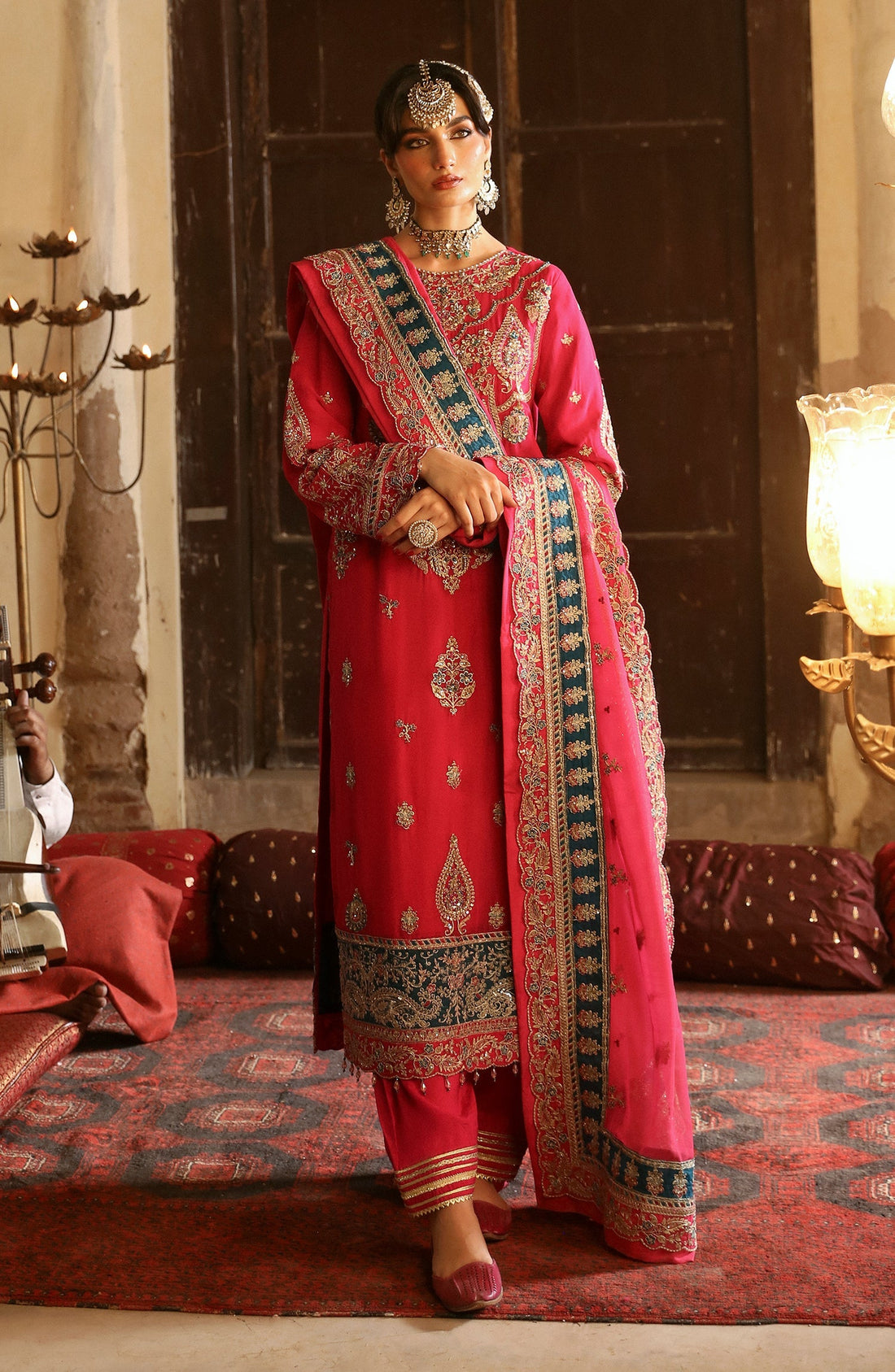 Emaan Adeel | Devdas Formals | SAANVI by Emaan Adeel - Designer Dress - Type: Ladies Clothes - Available at Libayah - 100% Original