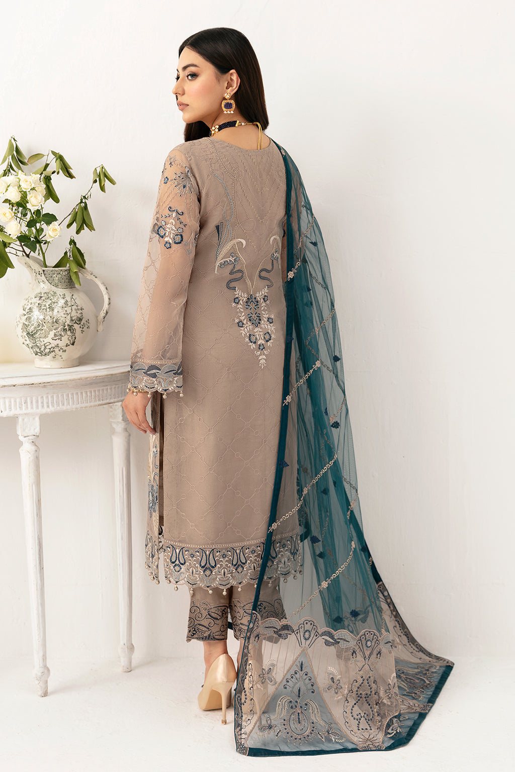 Ramsha | Minhal Organza Collection | M-1106 by Ramsha - Designer Dress - Type: Ladies Clothes - Available at Libayah - 100% Original