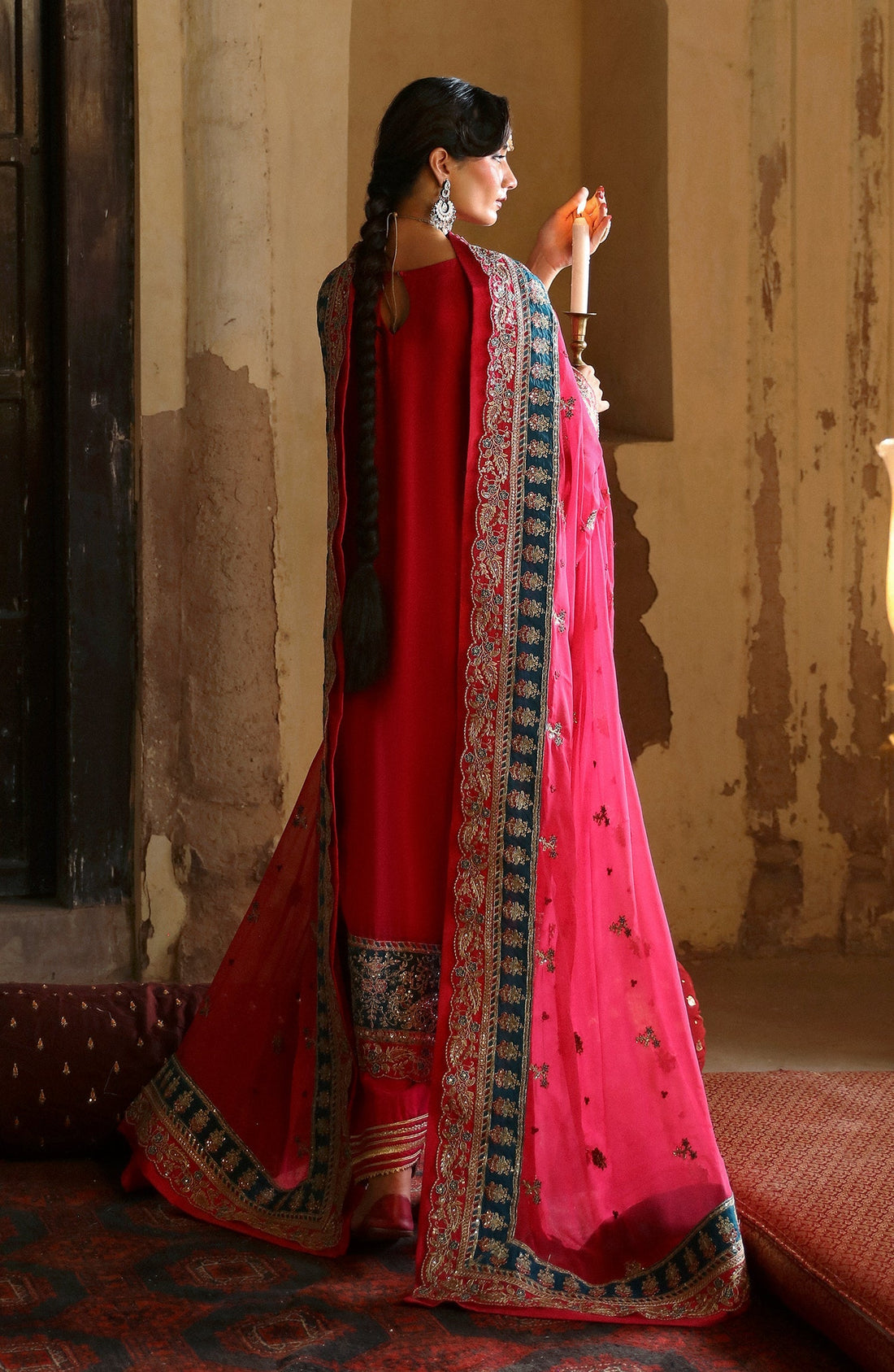 Emaan Adeel | Devdas Formals | SAANVI by Emaan Adeel - Designer Dress - Type: Ladies Clothes - Available at Libayah - 100% Original